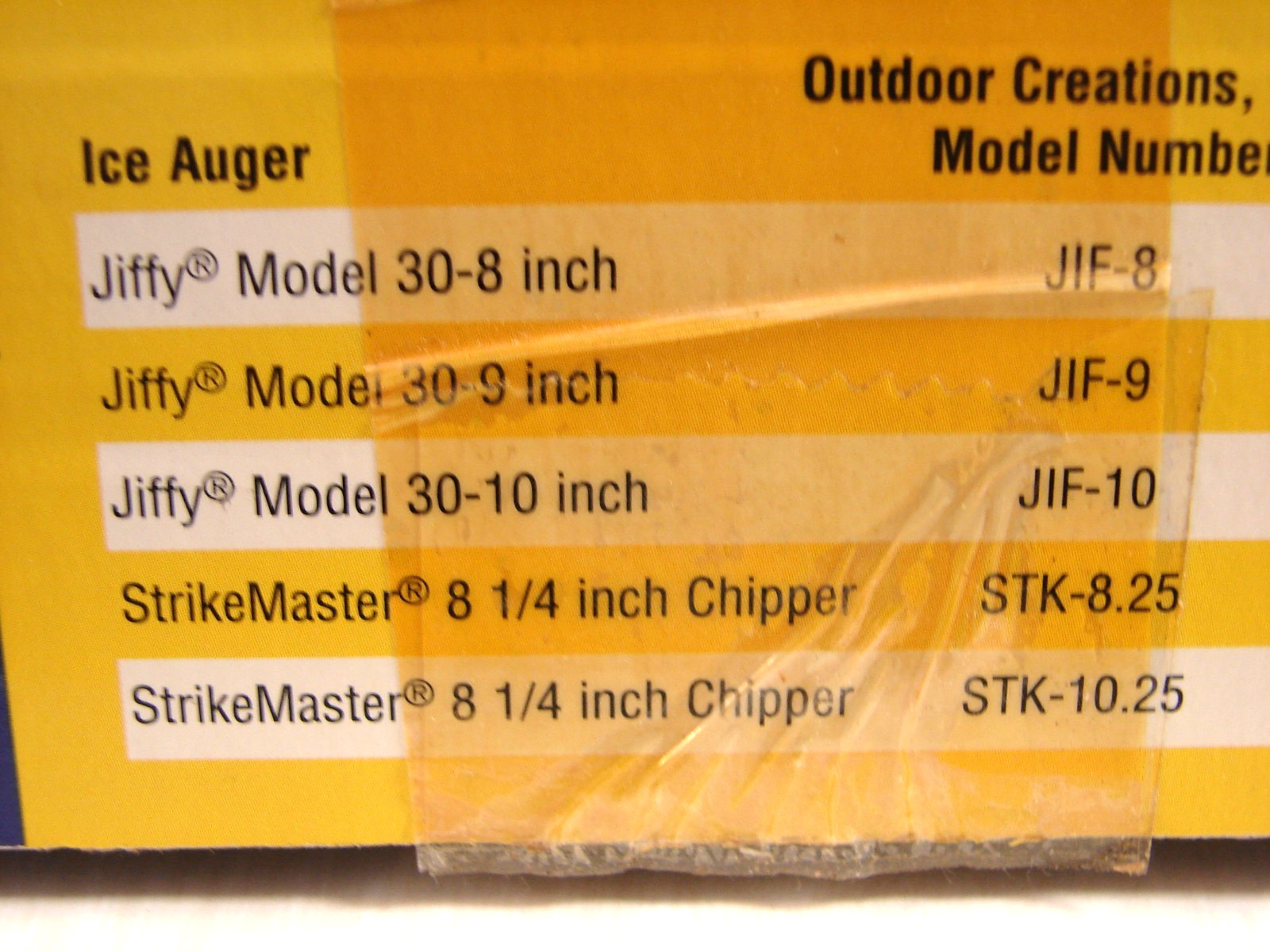 ICE ANGLER FOR 8" JIFFY ICE AUGER MODEL 30 -  ICE FISHING