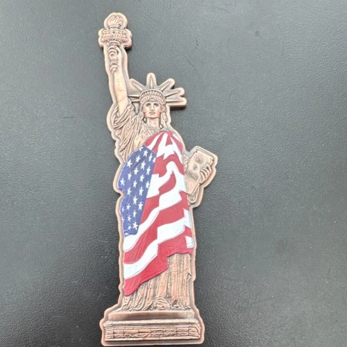 Statue of Liberty 5 AVDP Ounce Copper Bar 5 oz Total Copper Bullion