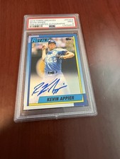 2018 Topps Archives Fan Favorites Auto #FFAKA Kevin Appier. PSA 9