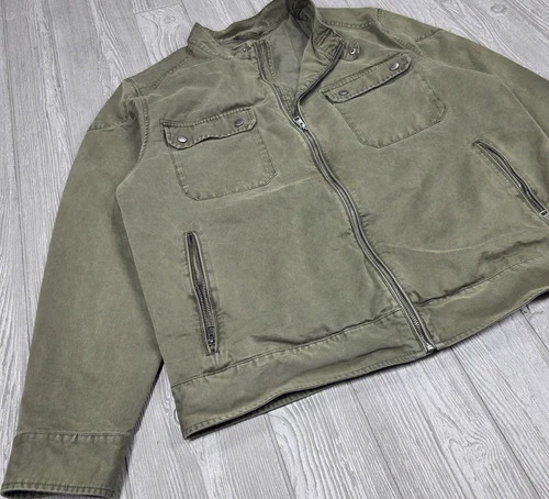 Carbon 2 Cobalt Mens XL Olive Green Canvas Cotton Field Jacket Military Utility image 4