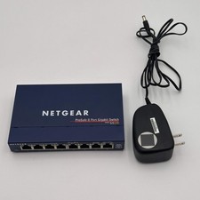Netgear ProSafe 8 Port Gigabit Switch FS 108 - Blue