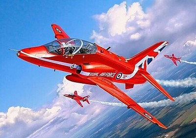Revell-Germany BAe Hawk T.1 Red Arrows - Plastic Model Airplane Kit - 1/72