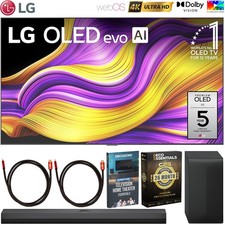 LG 77" G5 Series OLED 4K Smart webOS TV 2025 with LG Soundbar & Warranty Bundle