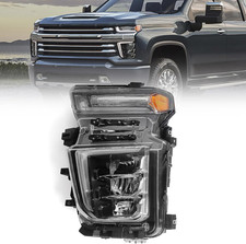 LED Headlight Assembly Compatible with Chevy Silverado 2500HD 3500HD 2020 2021 2