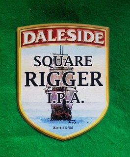 daleside brewery pumpclip sq rigger ship theme yorkshire pumpclips