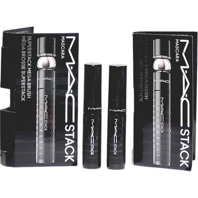 2× Mac Stack Super Stack Mascara Travel Size New In Box