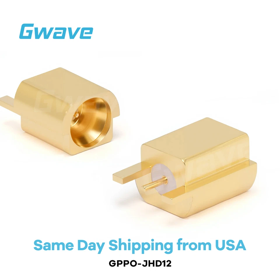 GWAVE TECHNOLOGY INC. GPPO (Mini-SMP) Male Connector End Launch Length 5.6mm, DC - 40GHz