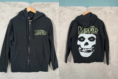 Reprinted Misfits Hoodie Tour Exclusive Full Zip Glenn Danzig Size S-5XL
