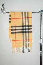 Burberry London Beige Nova Check Cashmere Scarf
