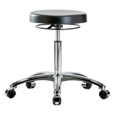 Poly Med Bench Stool, Chrm, Casters, Cl10,  Br-Clr-Pmbso-Cr-Nf-Cc