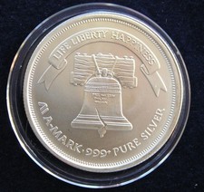 Liberty Bell Silver Round 999 Silver 1 Oz Medaille