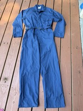 Toppmaster Navy Coverall Mechanic Jumpsuit Work Uniform Mens Size Large Regular