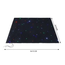 4 3m LED Stage Star Backdrop Wedding Party Xmas Curtain Backdrop DMX512 Controll