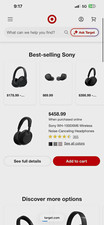 Sony WH-1000XM6 Bluetooth Wireless Noise-Canceling Over-Ear Headphones Black