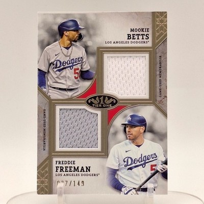 2024 Topps Tier One Freddie Freeman Mookie Betts /149 Dual Player 