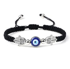 Hamsa Evil Eye Red String Bracelet for Men Women Men Handmade Rope Lucky Prot...