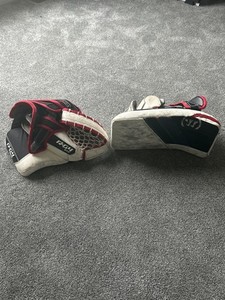 smith r/g4 intermediate goalie gloves (used)