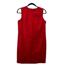 Lauren Ralph Lauren Red Sleeveless Sheath Dress Womens Size 6 Career Business