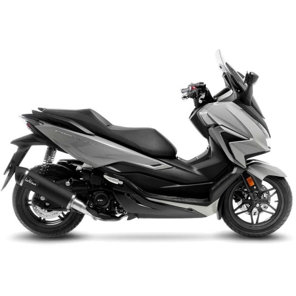 Leovince Schwarzer Auspuffschalldampfer FUR Honda Forza 350 21-24 INOX-COD.14083-image