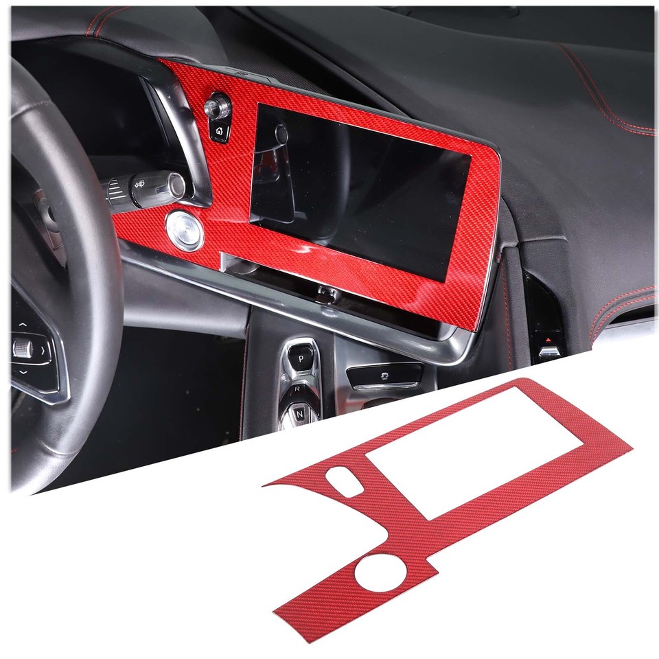 JOGON Carbon Fiber 3-Button Steering Wheel Cover Trim For C8 Corvette (2020-2023) – Z51/Z06/Stingray