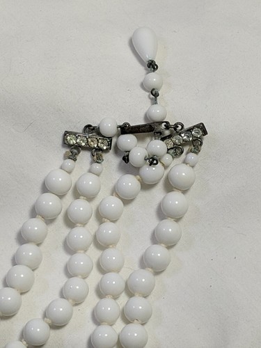 Collares de cuentas hechos en Japón y vidrio de doble y triple hilo sin marca 2 piezas MCM - Imagen 3 de 12