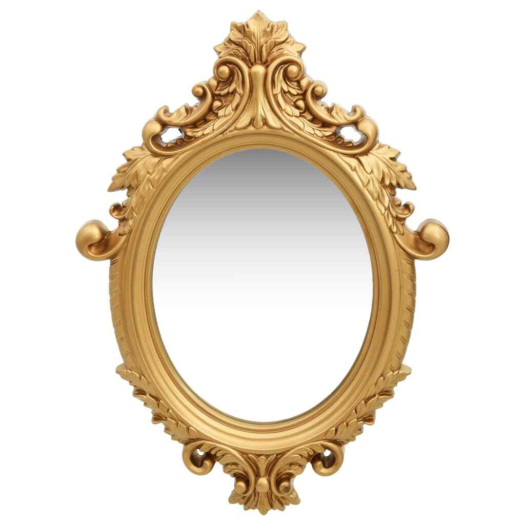 Espejo de Pared Decoración Maquillaje Vestidor Baño Hogar Estilo Barroco vidaXL