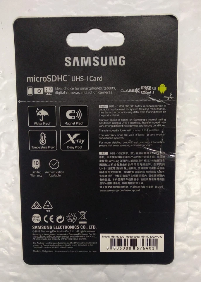 Samsung MicroSD EVO Plus 32GB Class 10 Micro SDHC Memory Card - Image 2 of 2