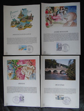 35 Encarts papier glacé 1983 - 1er jour - timbre