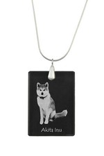 Akita, Akita Inu - Cristal Pendant With Dog, Chain With Photo, Personal