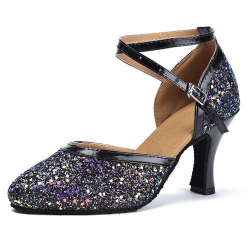 Frauen Lateinschuhe Ballsaal Latein Tango Modern Salsa Tanz Absatze Schuhe Pumps