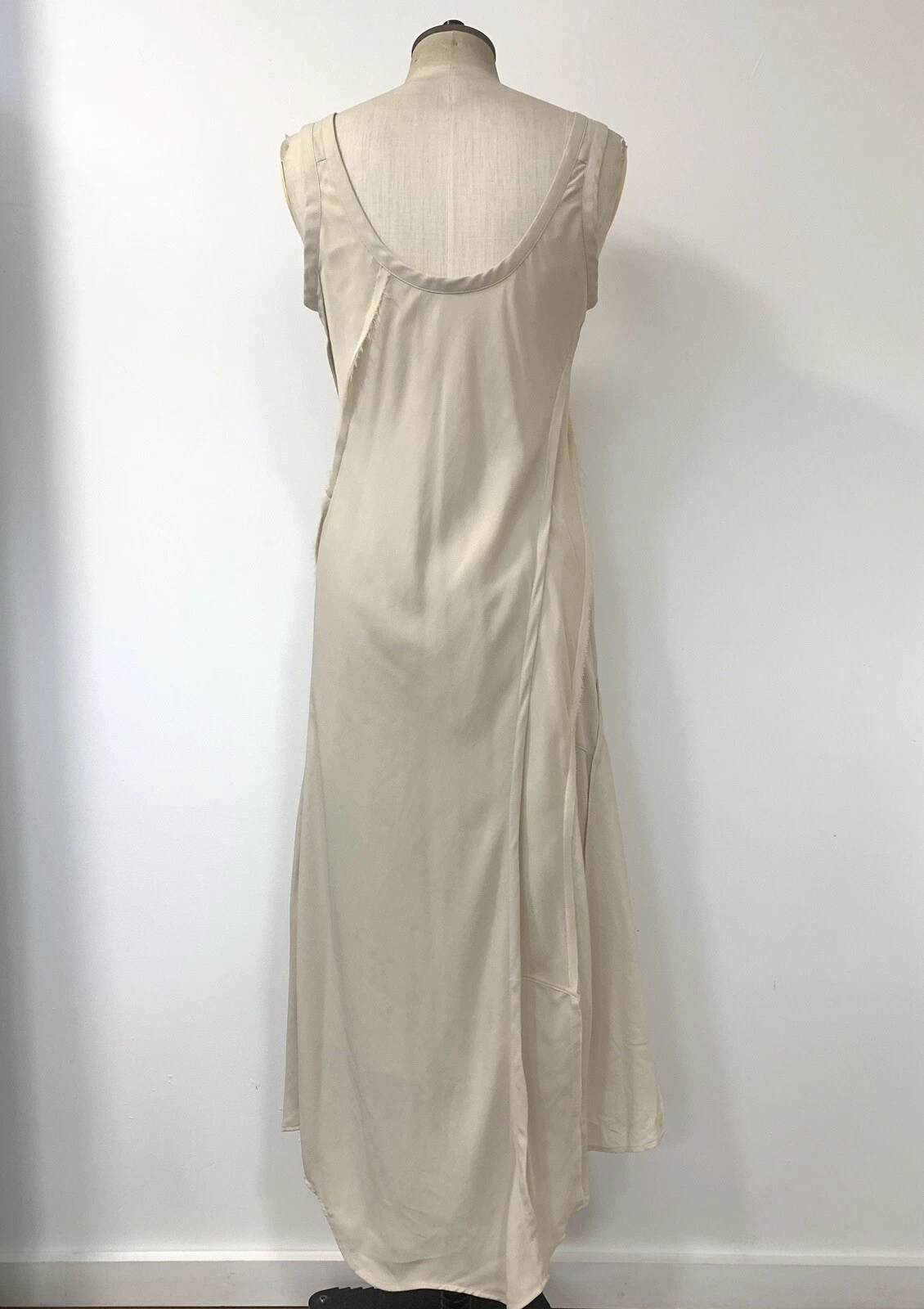 Abito beige Acne Studios Bias taglio patchwork taglia EU 40