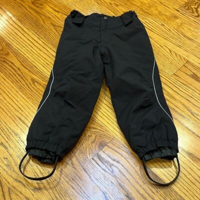 Molo Boy s Black Ski Pants With Stars and Adjustable Waist Size 4 104cm