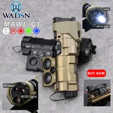2024 New WADSN MAWL C1+Red Green Blue IR Laser Sight White LED Strobe Flashlight