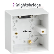 Pattress Box Wall Socket Back Box Single 47mm Electrical Surface Switch Gang