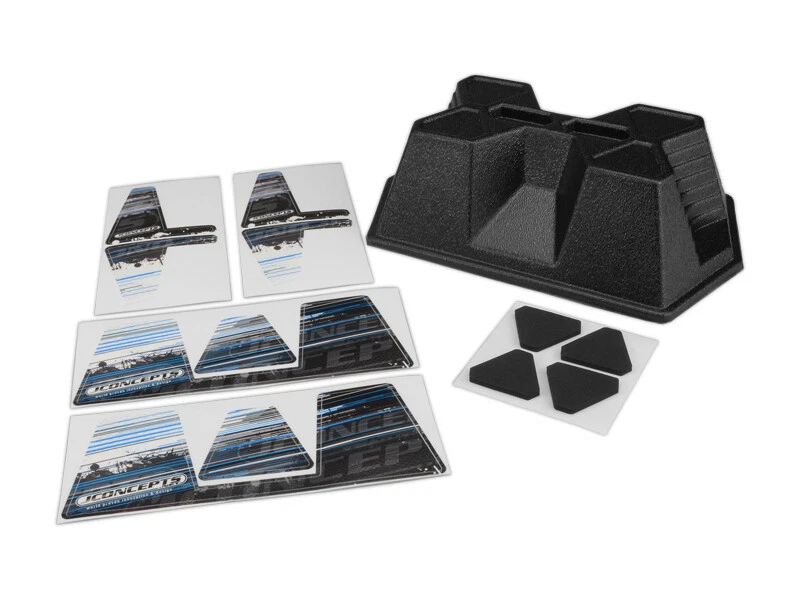 JConcepts 2544M Aero Car Stand Matte Black with Pads & Decals - Image 2 of 2