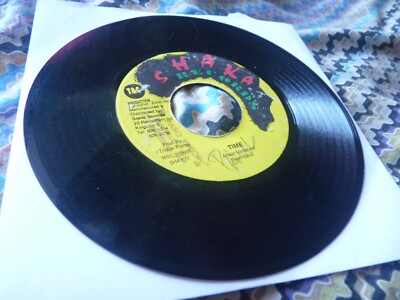 Steve Face Jamaica press dancehall reggae 7'' Time plays GOOD+ Shaka