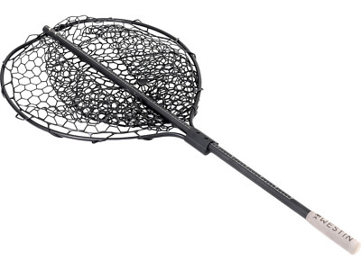 Westin W3 C&R Full Rubber Mesh Landing Net 64x54x43cm Kescher Gummi Netz A261