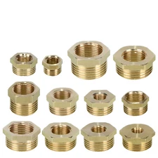 3/4" 1/2" 1" BSP Hex Bushing Brass Fitting Male/ Female Thread Reducing Fittings