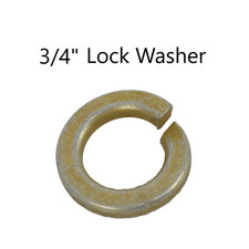 (25) 3/4" Hardened Yellow Zinc Plated Steel Split Lock Washers