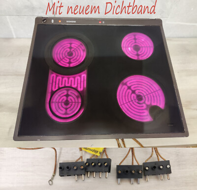 Siemens EK 4630 Kochfeld mit Schott Ceran  Fläche.Eines der letzten aus 1984