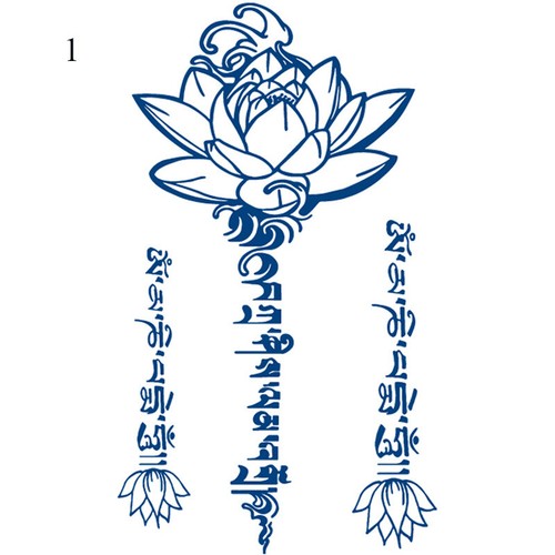 Pegatina tatuaje temporal impermeable tatuaje falso arte corporal brazo hombres mujeres niños niñas - Imagen 83 de 223