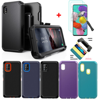 For Samsung Galaxy A14 A15 A54 A71 5G A20 Case With Belt Clip Screen  Protector