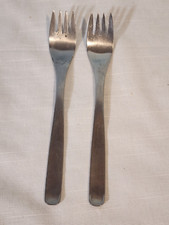 Hull Stainless, Russel Wright Highlight Pinch Salad Forks, Set of 2, NICE!