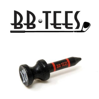BB Tees 30 Bamboo Golf Castle Tee Red 12mm 32mm Biodegradable