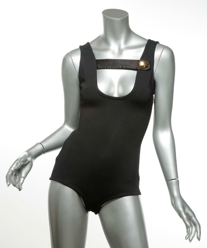 PRADA Womens Black Sleeveless Bandage Bodysuit Top NEW $1575