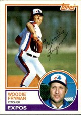 Woodie Fryman Montreal Expos 1983 Topps #137 Autographed Signed Baseball Card