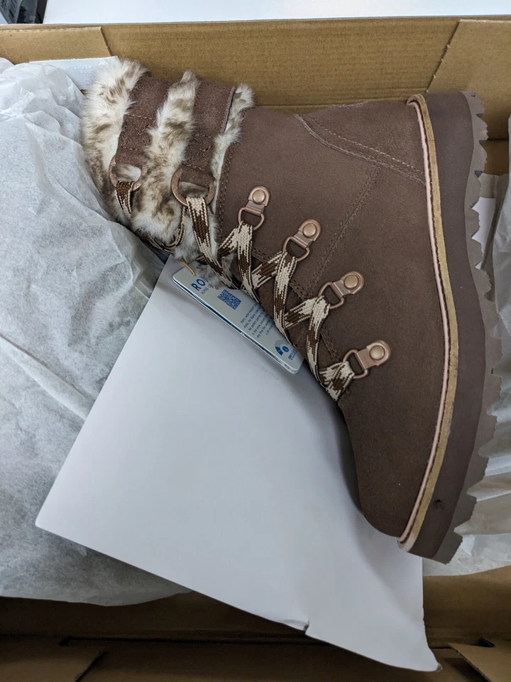 Botas de Nieve Roxy Alpine Collection BRANDI IIl Gamuza Piel Sintética Talla 6 MARRÓN Foto 3 de 4