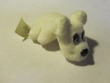 Mini Pound Puppy 3 inch  White Color 1995 Galoob