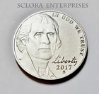 Photo of a 2017-S Jefferson Nickel Proof from an eBay listing that sold on Jul 17, 2026