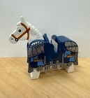 beautiful LEGO Castle Dark Blue Horse w/ Armor Barding 7093 Skeleton Tower 2007 — photo 1